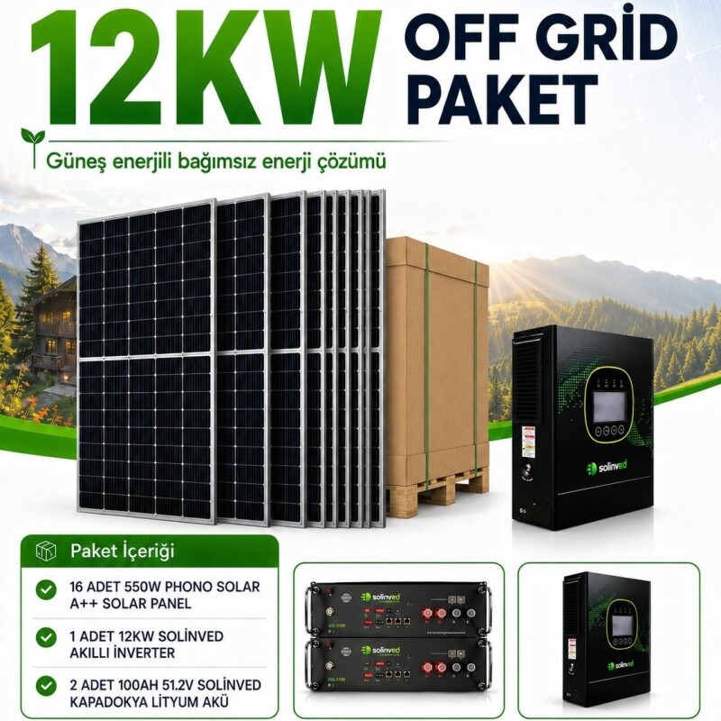 12 Kw Hazır Paket Ges Sistem
