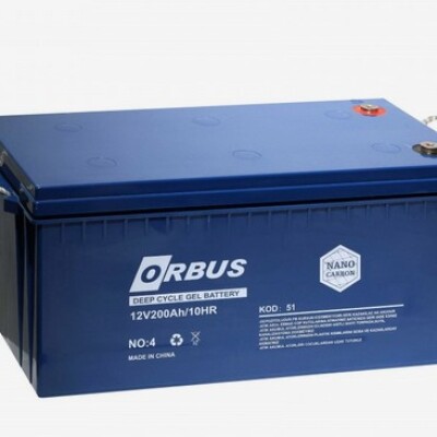 Orbus 12V 200Ah Jel Akü